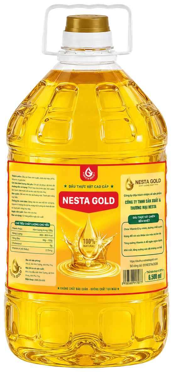 Can dầu thực vật Nesta Gold 6.500ml